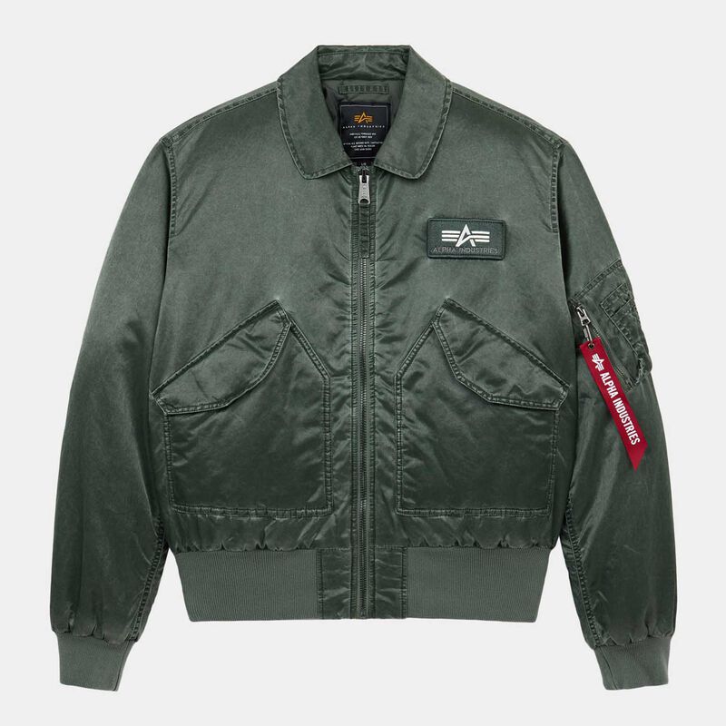 Alpha Industries CWU 45/P Heritage Fit Flight Jacket (Battlewash) image number 2